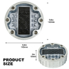 Screw Installation Method Solar Dock Light 115*22.5MM with 1.2V/600MAH Ni Mh Battery