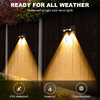 IP65 Weatherproof Solar Fence Light  / Led  with Warm White and RGB LEDs